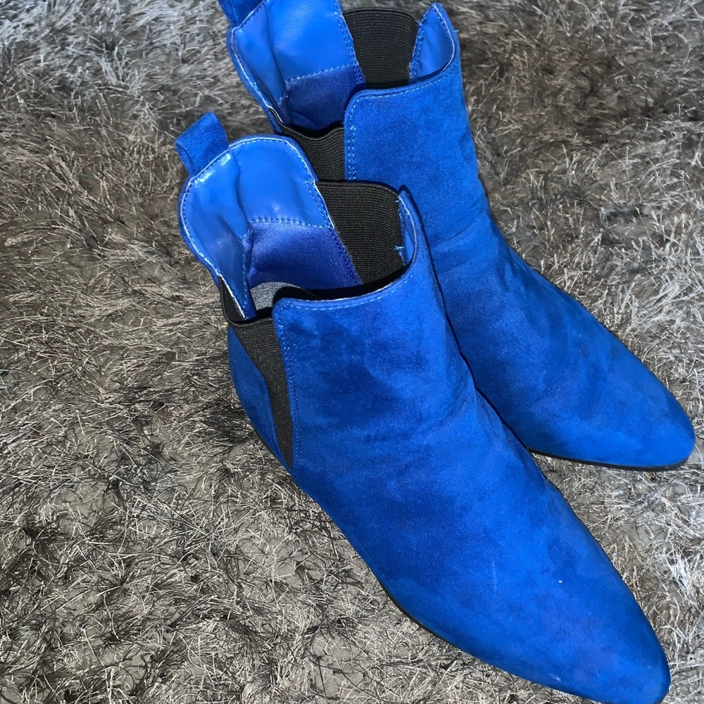 Blue booties